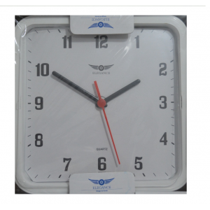 QBT RELOGIO QUADRADO BRANCO TRADICIONAL ...