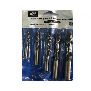 BAR-58147 JOGO DE BROCA AÇO CARBONO 5 PE...