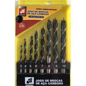 BAR-58512-26 JOGO DE BROCA AÇO CARBONO 8...