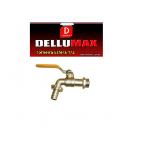 TORNEIRA DE METAL 1/2 C/ESFERA 120G DELL...