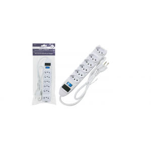 LEDE1044 FILTRO DE LINHA C/ 6 TOMADAS BE...