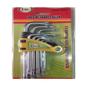  JOGO CHAVE TORX CURTO 9PCS IDEA