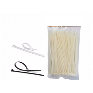  ABRACADEIRA NYLON BRANCA 4,8 X 280MM ME...