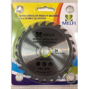 10704 DISCO MADEIRA 24 DENTES 110MM MELF...